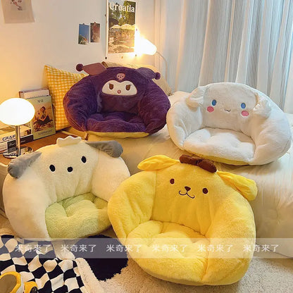 Comfortable Pochacco Sitting Cushion My Melody Kuromi Cartoon Seat Cushion Chair Japanese Style Back Cushion Sofa Bed
