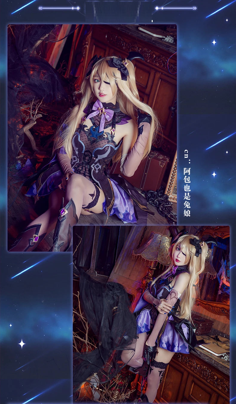 UWOWO Game Genshin Impact Fischl Cosplay Shoes Cosplay Boots Prinzessin der Verurteilung Costume Accessories Foots