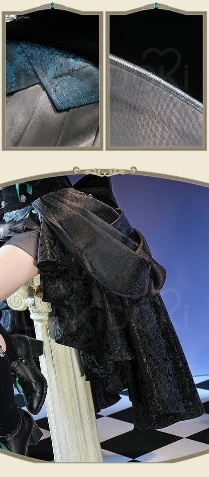 IN STOCK Ciel Phantomhive Cosplay Costume Anime DokiDoki-SR Ciel Black Rose Costume Men Cosplay Halloween