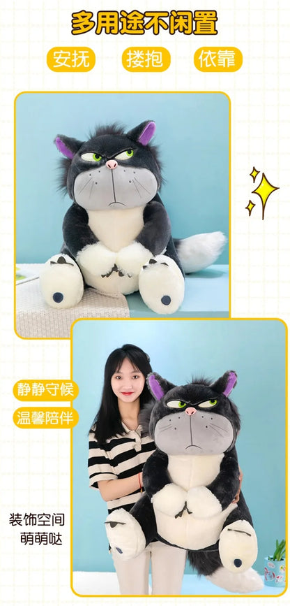 Disney Lucifer Plush Cartoon Cute Ugly Cat Doll Sitting In Tokyo Disney Plush Doll Cinderella Colleagues Spoof Doll Kids Gifts