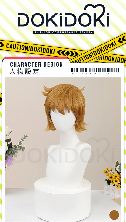 IN STOCK Scott Pilgrim Wig Anime Scott Pilgrim Takes Off Cosplay Wig DokiDoki Men 30cm Short Hair Scott Pilgrim Cosplay Free Cap