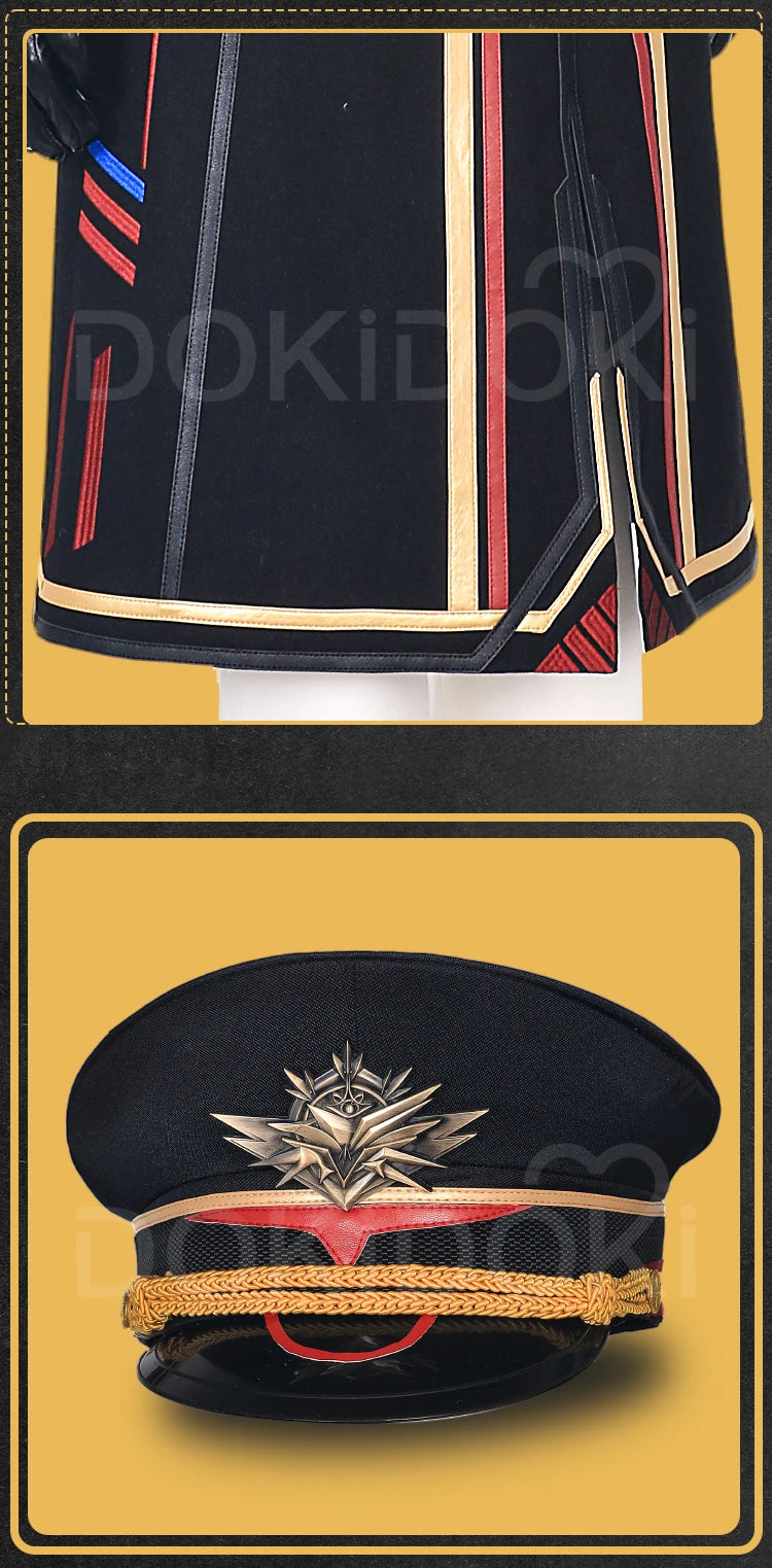 Caleb MC Cosplay Costume Game Love and Deepspace【XS-2XL】DokiDoki-R Men Women Pilot Uniform Xia Yizhou Hat Plus Size