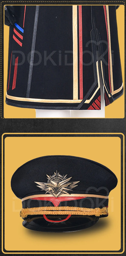 Caleb MC Cosplay Costume Game Love and Deepspace【XS-2XL】DokiDoki-R Men Women Pilot Uniform Xia Yizhou Hat Plus Size