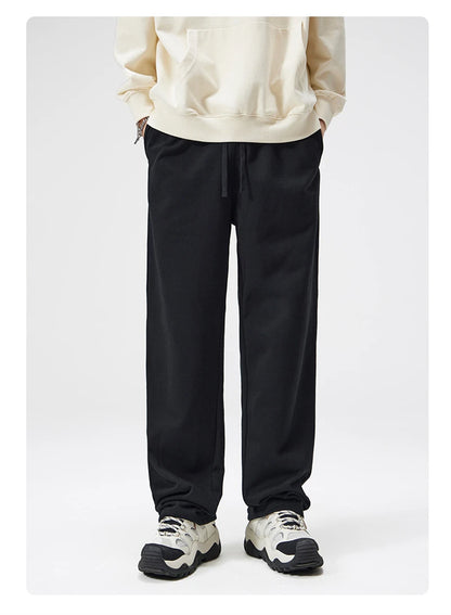 ZODF 2025 Winter Man Basic 420gsm Straight Pants Unisex Loose Clean Fit Sport Trousers Brand Streetwears HY0061