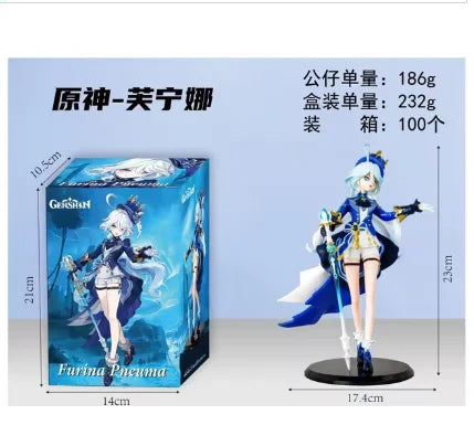 23cm Furina PVC Action Figure Genshin Impact Anime Cute Girl Collectible Model Toy Gift - Furina1 / With box