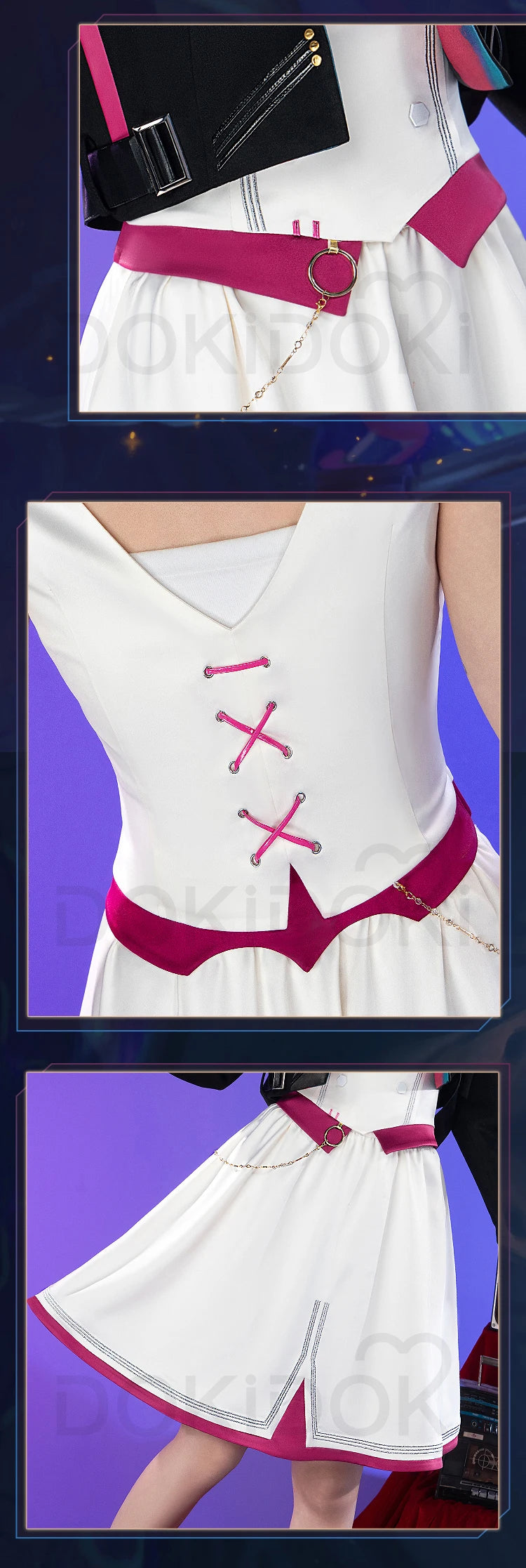 IN STOCK Jinxx Powderr Cosplay Costume Anime Cosplay【S-3XL】DokiDoki-SR Women Jinxx Powderr Dress Cosplay Plus Size