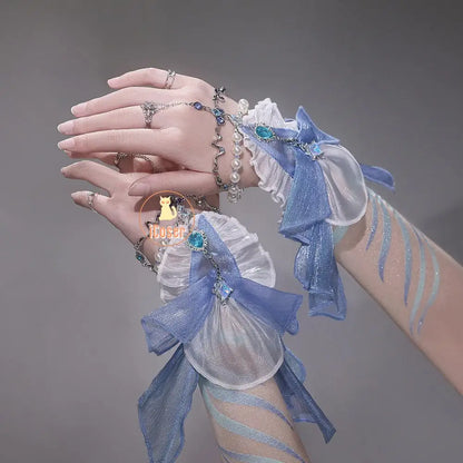 Love and Deepspace MC Cosplay Costume Deepsea Waves Dress Heroines Uniform Carnival Outfit Headwear Halloween Party Women Girls