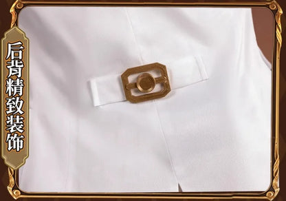 Identity V Prospector Cosplay Costume Norton Campbell Uniform Hat Gambler in The Spotlight Halloween for Women Men Carnival Prop