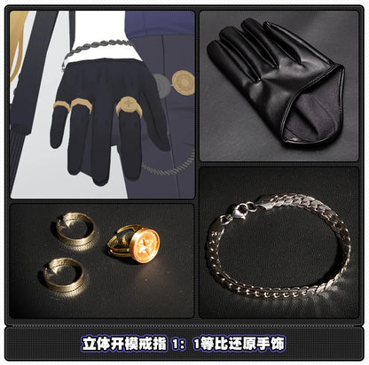 Zenless Zone Zero Hugo Cosplay Costume Wig Mask Hat Mockingbird New Eridu Hugo Vlad Ravenlock Halloween Party for Women Men Prop