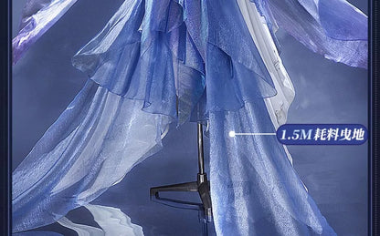 Love and Deepspace MC Cosplay Costume Deepsea Waves Dress Heroines Uniform Carnival Outfit Headwear Halloween Party Women Girls