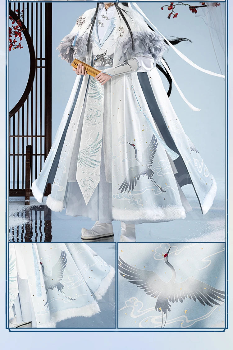 【Official】IN STOCK Lan Wangji Wei Wuxian Doujin Cosplay Costume Anime Dao Mo To Shi DokiDoki-SR Men Winter Halloween Costume