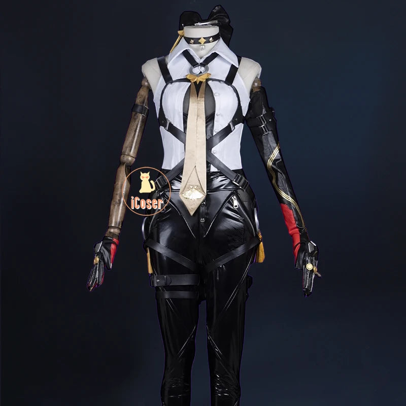 iCoser Zenless Zone Zero Evelyn Chevalier Cosplay Costume Wig Uniform Jacket Headwear Earrings Stars of Lyra Halloween for Women