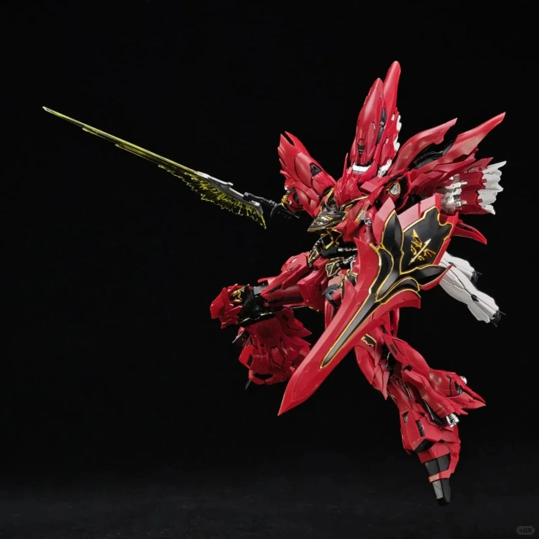 Comet Model 1/100 MG MSN-06S Sinanju GK Style Assembly Plastic Action Figure Toy Red/White
