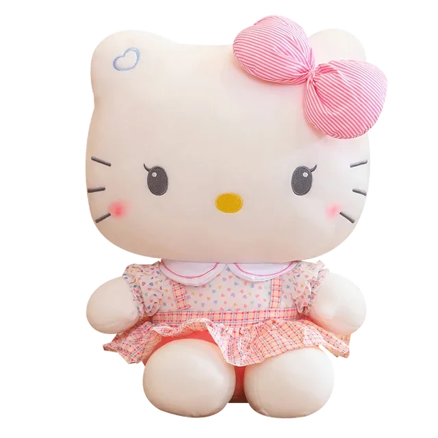 4style Hello Kitty Anime Hello Kitty Stuffed Toys Plushier Soft Pillow Birthday Gifts For Girls Kawaii Hello Kitty Plush Dolls