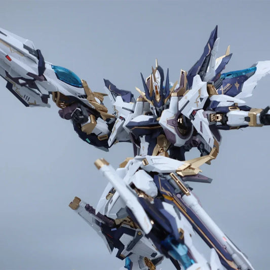 Aurora Series Alloy Die Cast Skeleton Action Figurine Mecha High Detail Articulated Assembly Model Toy Desktop Decore Boy Gifts