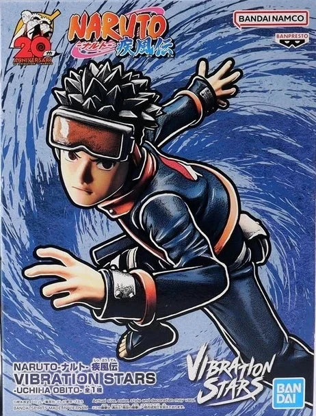 Bandai In Stock Naruto Banpresto Vibration Stars Hatake Kakashi Uchiha Obito Action Anime Model Boxed Toys Figure Gifts