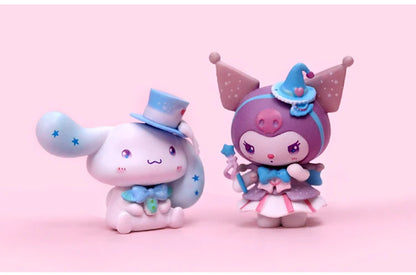 6Pcs/Set Sanrio Toys My Melody Kuromi Anime Figures Cinnamoroll Kawaii Doll Cute Action figure Christmas Gifts for Children