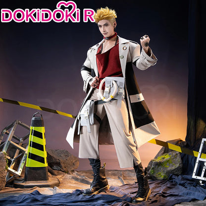 Enjin Cosplay Costume Anime Gachiakuta Cosplay【XS-3XL】DokiDoki-R Enjin Costume Windbreaker Janitor Men Bag Toge Wig Plus Size