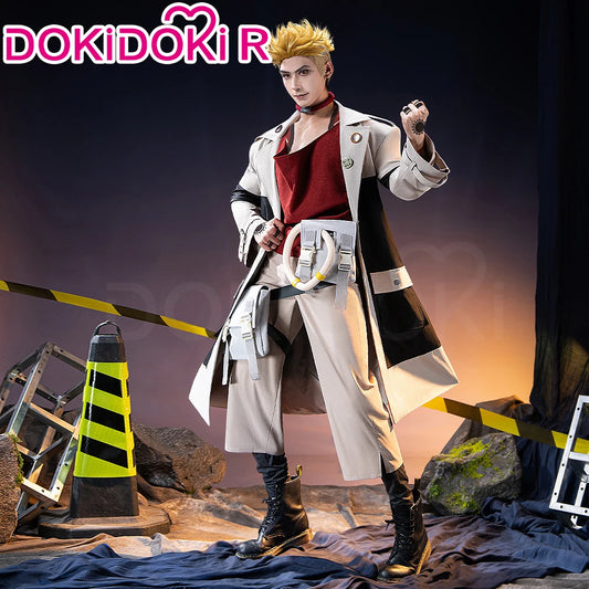 Enjin Cosplay Costume Anime Gachiakuta Cosplay【XS-3XL】DokiDoki-R Enjin Costume Windbreaker Janitor Men Bag Toge Wig Plus Size