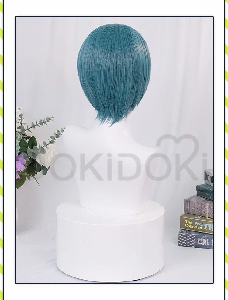 IN STOCK Ciel Phantomhive Wig Anime DokiDoki Ciel Cosplay Wig Men Halloween Short Hair Free Wig Cap