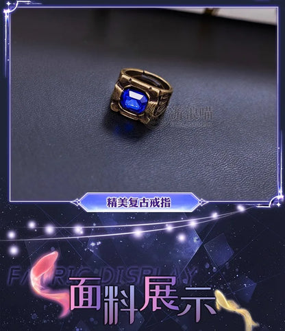 Love and Deepspace Rafayel Boundless Seas Cosplay Costume Wig Birthday Suit Uniform Ring Halloween Party for Women Men iCoser