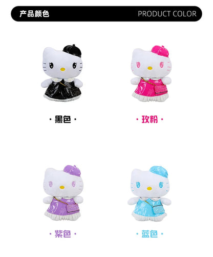 Sanrio 65cm cute Fluffy Kawaii Hello Kitty Plush Toy in Dress Scented Doll Large Stuffed Animal for Kids Birthday Christmas Gift