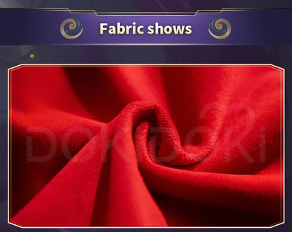 Ahrii Doujin Cosplay Costume Game Cosplay【S-3XL】DokiDoki-R Ahrii Red Dress Christmas Cosplay Women Costume Plus Size