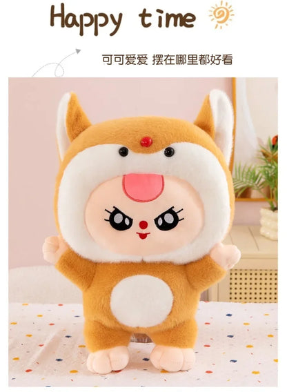 32/62cm Kawaii Baby Three Years Old Plush Doll Toy Baby Three Rabbit Series Stuffed Pillows Toy Ornaments Xmasgifts for Girls