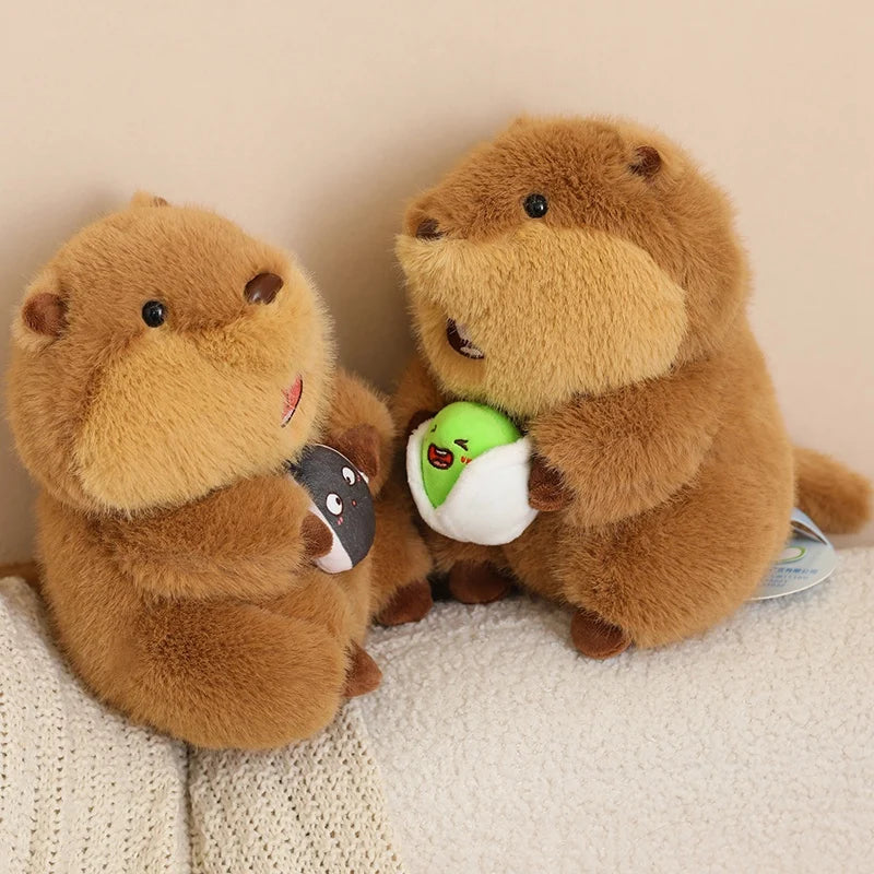 22cm Holding Nut Groundhog Plushies Cute Cartoon Marmot Soft Toy Tubby Animal Plush Groundhog For Girl Boy Present