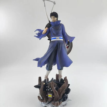 New Naruto Anime Figures Uchiha Obito Standing Posture Double Headed Sculpture Action Doll Pvc Model Statue Ornament Toys Gifts
