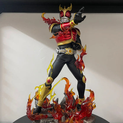 38cm Masked Rider Kuuga Rising Dragon Form Anime Figure Kamen Rider Figurine Collection Statue Model Ornament Room Desk Toy Gift