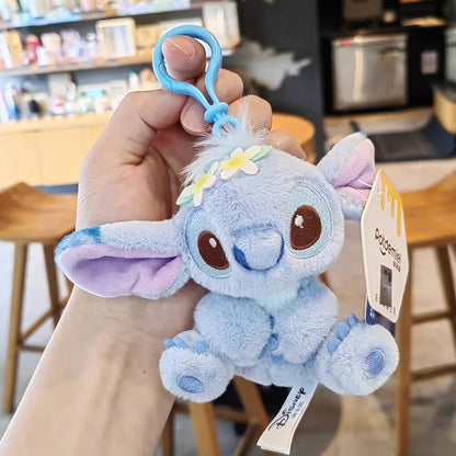 Disney Stitch Angel Toy Story Kawaii Plush Doll Cartoon Anime Stuffed Toy Keychain Pendant Toys Birthday Gift For Kids Boys Girl