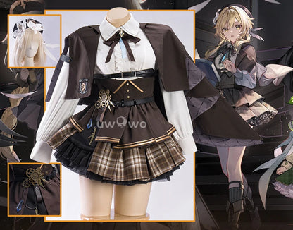 IN STOCK UWOWO Traveler Lumine Cosplay Game Genshin Impact Traveler Lumine Detective Cosplay Costume Halloween Costumes