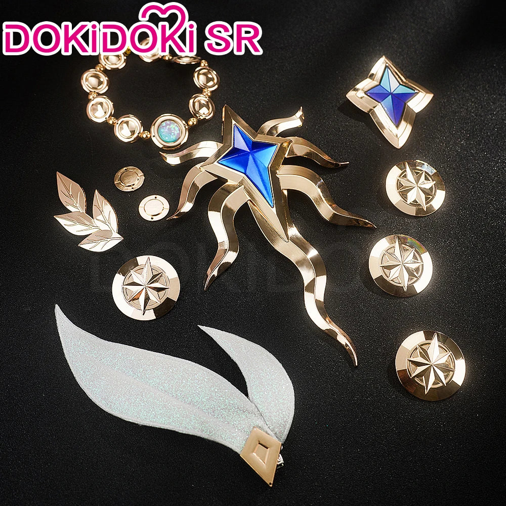 IN STOCK Cyrene Cosplay Costume Game Honkai: Star Rail【S-2XL】DokiDoki-SR HSR Metal Accessories Cyrene Wig Plus Size