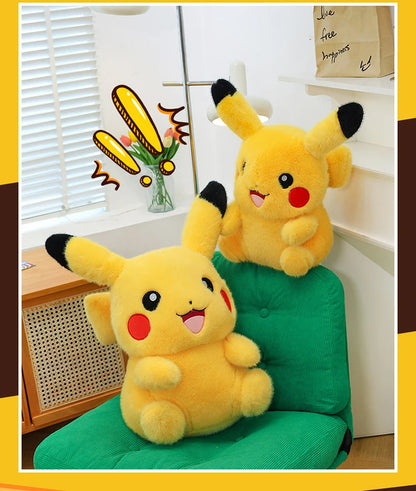 35/80cm Pokemon Plush Doll Pikachu Huge Rabbit Plush Pokémon Plushie  Anime Stuffed Toys Pikachued Soft Pillow Gift for Children