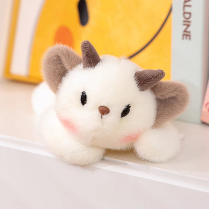 20cm Kawaii Furry Friend Stuffed Animal Dog Soft Toy Lying Puppy Panda Monkey Plushies Cute Wrist Support Plush Doll