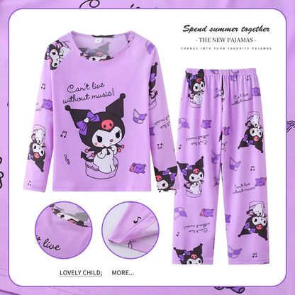 MINISO Disney Kids Pajamas Boys Pyjama Sets Long Sleeve Frozen Princess Elsa Winnie the Pooh Child Clothing Toddler Girl Pijamas