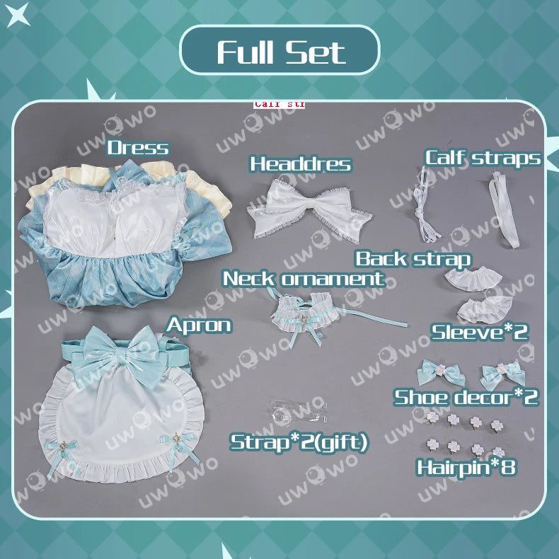 LAST BATCH UWOWO Mikku Cosplay Costume Rakutenn Collabb Happy 16th Anniversary Birthday Cosplay Women Costume Dress Outfits