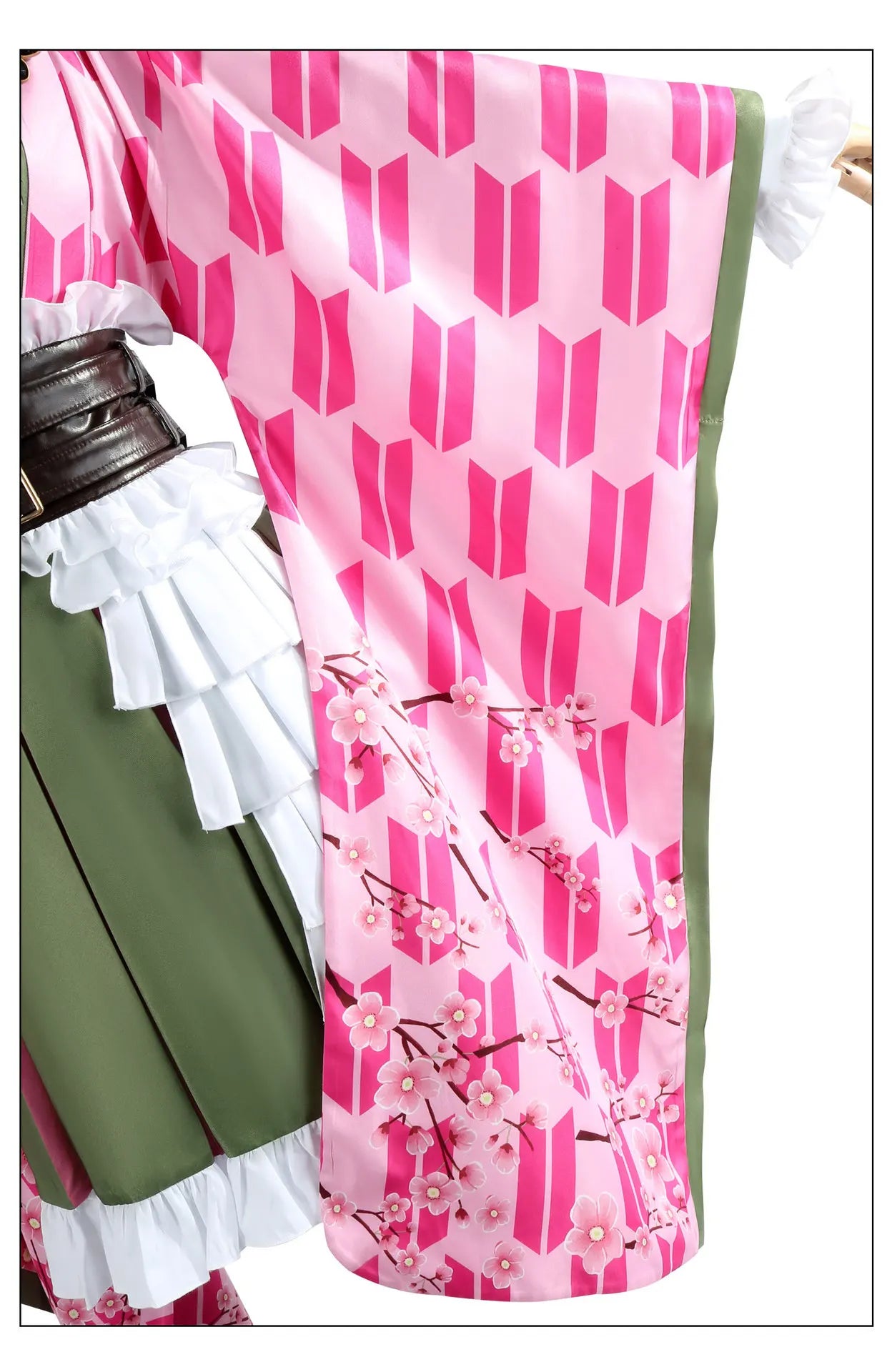 Kanroji Mitsuri Cosplay Costume Set Women Polyester