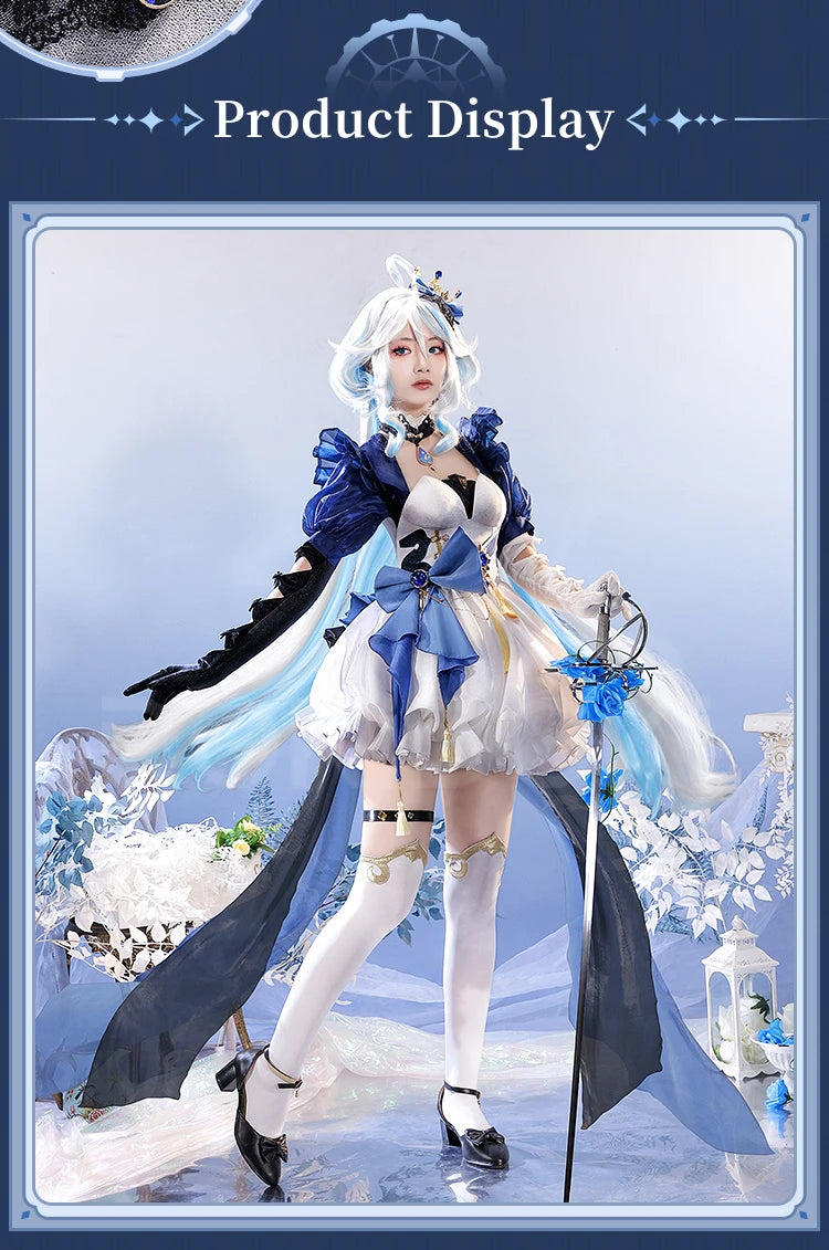 Furina Focalors Doujin Cosplay Costume Game Genshin Impact DokiDoki-SR Fontaine Furina Alice Women Cute Doujin Dress