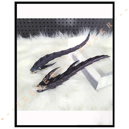Anime Movies Nezha 2 Ao Run Cosplay Loong Horns Headwear Props Accessory Nezha Mo Tong Nao Hai Halloween Party for Women Gifts