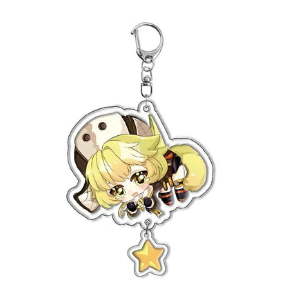 Honkai Star Rail Keychain Himeko March 7th Sampo Koski Blade Cosplay Dan Heng Silver Wolf Key Chain Astral Express Jing Yuan Boy