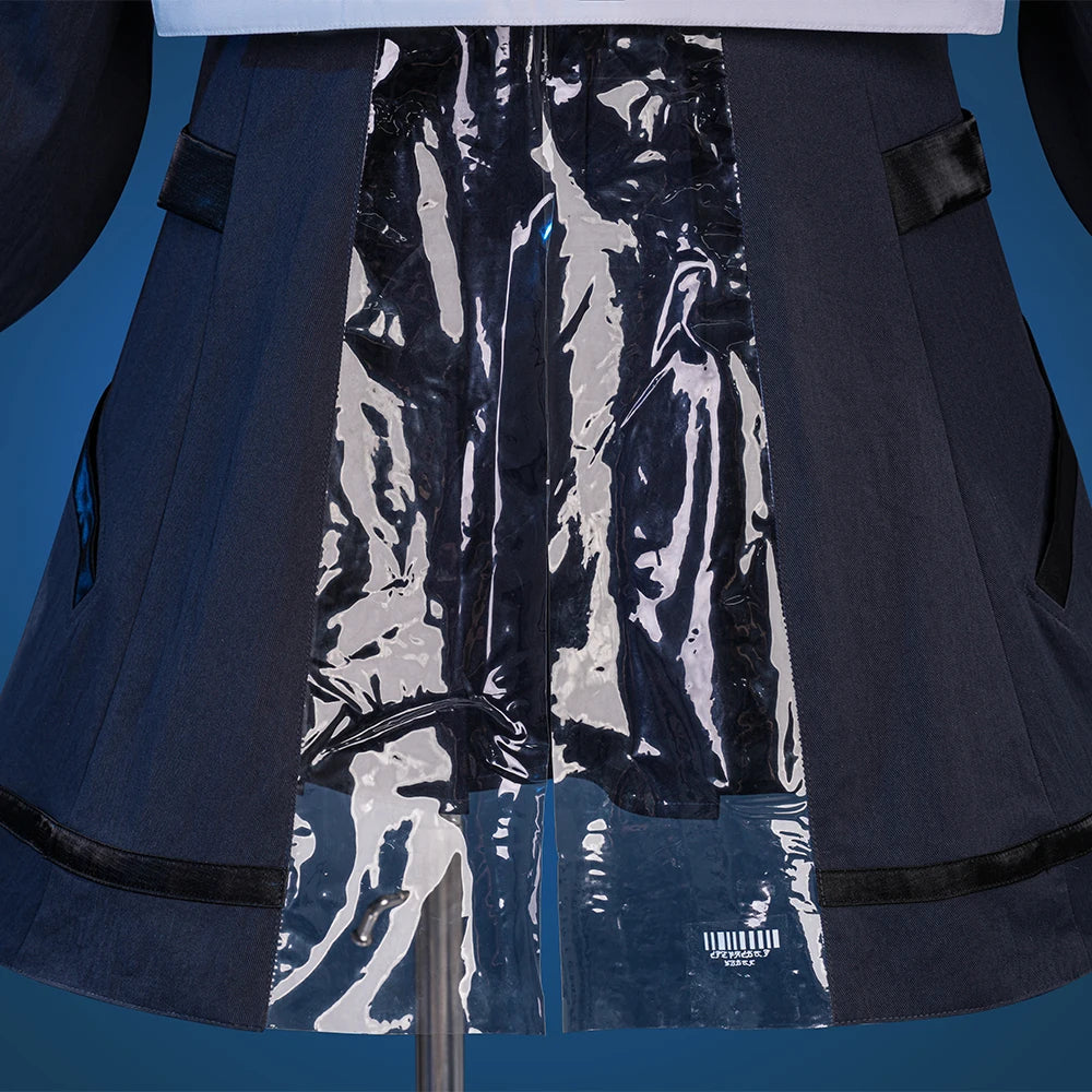 Wuthering Waves Chisa Cosplay Costume Wig Jacket Uniform Headwear Tattoo Sticker Socks Halloween Party for Women Girls Accessory