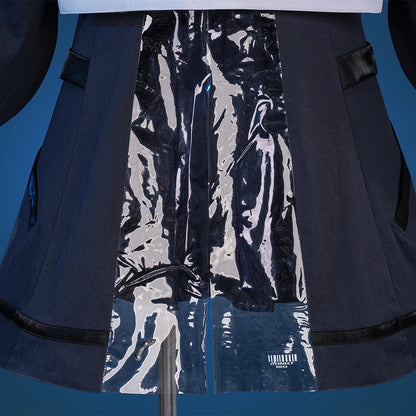 Wuthering Waves Chisa Cosplay Costume Wig Jacket Uniform Headwear Tattoo Sticker Socks Halloween Party for Women Girls Accessory