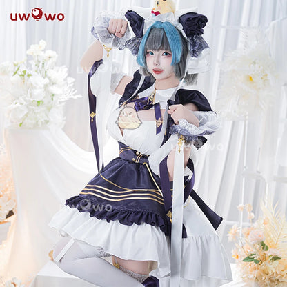 IN STOCK UWOWO Cheshire Cosplay Game Azurr Lanee Cheshire Default Cosplay Costume New outfit Halloween Costume