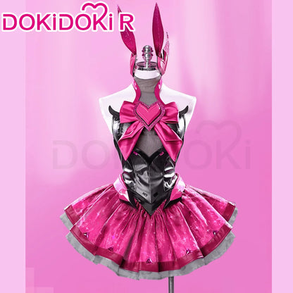 Dva Cosplay Costume Game DokiDoki-R Women Pink Dress Sexy Dva Costume Halloween Cosplay