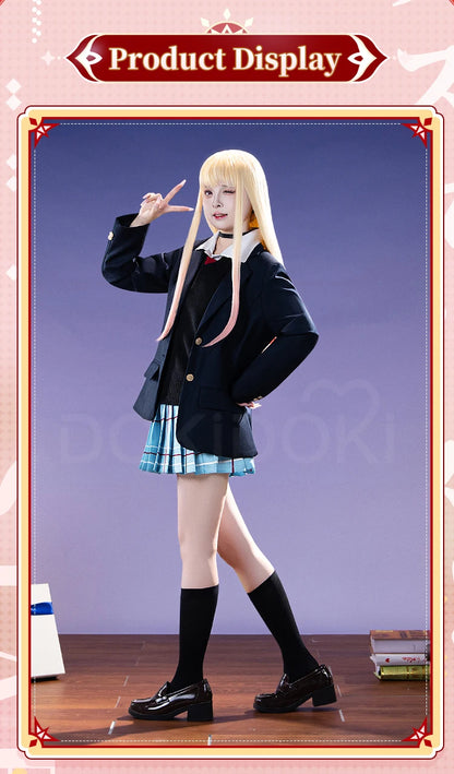 Kitagawa Marin Cosplay Costume Anime DokiDoki-R Women School Uniform JK Dress Black Suit Jacket Marin Cosplay Costume
