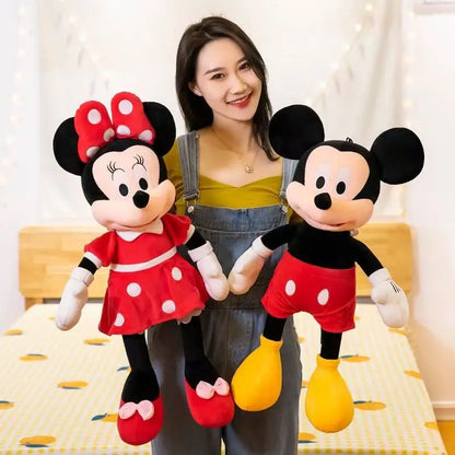 30-70cm Classic Minnie Mickey Mouse Kawaii Stuffed Plush Toys Children Throw Pillow Doll Birthday Girlfriend Girl Couples Gift