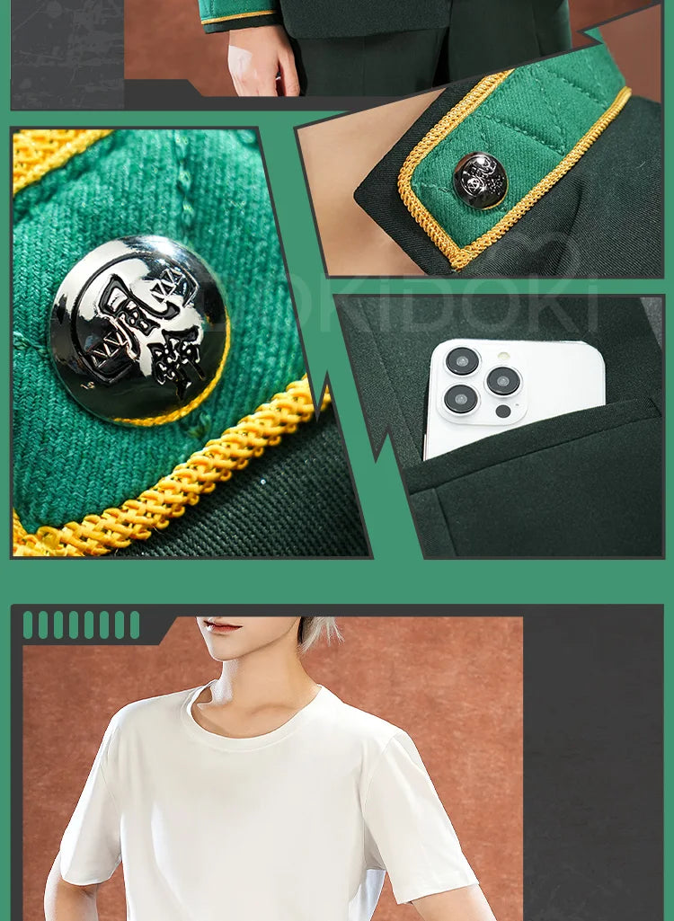 IN STOCK Haruka Sakura / Hayato Suou Cosplay Costume Anime Wind Breaker Cosplay DokiDoki-SR Men School Uniform Costume Suou Wig