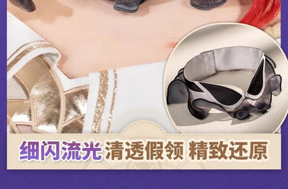 Honkai Star Rail Tribbie Cosplay Costume Wig Dress Uniform Headwear Wings Halloween Party Women Girls Carnival Role Play Props